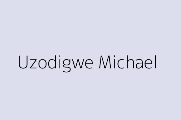 Uzodigwe Michael